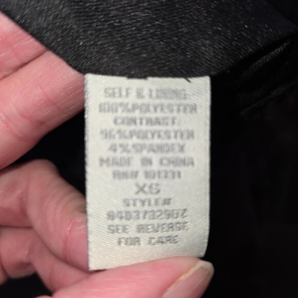 Vintage 90s Y2K Charlotte Russe Babydoll Maxi Dress Whimsical Prom Black Size XS - Picture 8 of 8